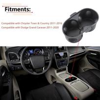 CHRYSLER TOWN COUNTRY DODGE GRAND CARAVAN 2011-2016 1WV70DX9AA Automobilio centrinės konsolės porankio daiktadėžė puodelių laikiklis interjeras
