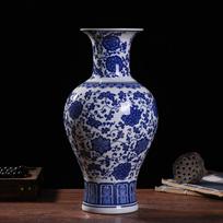 33cm/Jingdezhen Keramikinė Vaza Kinijos Mėlynos ir Baltos Spalvos Porcelianas Antikvarinė Svetainės Namų Gėlių Kompozicijų Vaza Namų Dekoras O