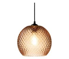 Halo Design 718368 - pakabinamas šviestuvas ant laido NOBB 1xE27/40W/230V, skersmuo 22 cm, dūminė ruda