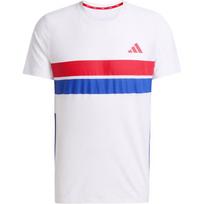 adidas Adizero Retro Bėgimo Marškinėliai Balti Mėlyni Raudoni JD7315 M