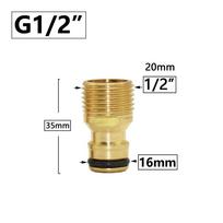 1/2'' 3/4'' 1'' Žalvarinis čiaupo greitoji jungtis 16mm 20mm Vario žarnos jungties adapteris Sodo žarnų taisymo laistymo pistoleto jungiamoji detalė įrankis