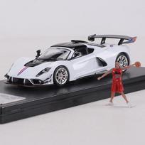 RM 1:64 Hennessey Venom F5 lydinio modelinis automobilis balta