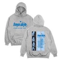 Freya Skye Stars Align Tour Hoodies Freya Skye Fashion New Graphic Sweatshirts High Street Harajuku Aesthetic Pullovers Unisex jackets Anime Hoodie XS pilka spalva