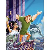 Disney deimantinio tapybos pilnas rinkinys Klasikinės scenos iliustracijos iš „Notre Dame kupriuko“ 5D deimantinė tapyba kryželiu mozaika namų dekoras Round 20x30cm