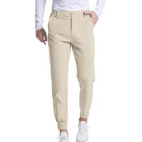 Men's Golf Joggers Pants Stretch  Work Dress Pants Athletic  Casual Pants With Pockets S smėlis