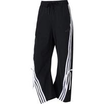 Adidas Originals šokio laisvo, atpalaiduojančio kirpimo austos kelnės moterims Juodos baltos JY7666 XL