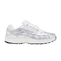 Nike P-6000 White Blue Tint Sail Metallic Silver (Women's) 36.5