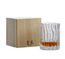 Japoniškas Edo krištolo Kinoshin viskio taurė Aoki viskio puodelis Old Fashioned plaktuko žievės rašto vyno taurė Graviruoti brendžio taurelės 275ml
