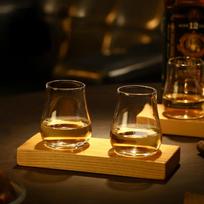 Classical Whisky Tasting Cup With Wooden Tray Set Small Tulip Liquor Shot Glasses Crystal Whiskey Tumbler Cognac Brandy Snifter 140ml