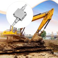 Mini Excavator Cushion Valve Kit Sturdy M14x1.5 Threaded Ends 1/4  Hydraulic Replacement Silver