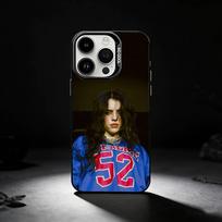 Billie B-BLUE Eilish singer Phone Case For iPhone 17,16,15,14,13,12,11 Plus,Pro Max,XS,Colored silver phone case iPhone13PRO