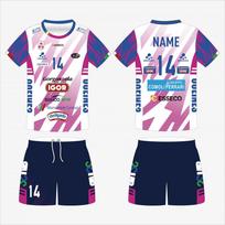 Volleyball Clothing Short-Sleeved Suit Men'S And Women'S Sports Tennis Clothing Handball Clothing Fabric 5XS--8XL
