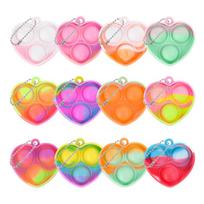 10/20 vnt. Pop Fidget žaislai Mini raktų pakabukas Kūdikių sensorinis žaislas Dovanos Vaikų gimtadienio vakarėlio dovanėlės Pinjatos maišelio užpildai Vestuvės 10pcs