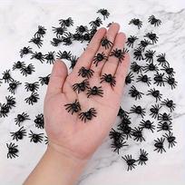 50/100pcs Realistic Spider April Fool's Day  Decoration, Mini Spider Realistic Scary Spider Prank  Haunted House Decorations