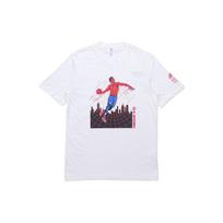 Adidas Marvel Spider-Man Print Basketball Sports Crew Neck Short Sleeve T-Shirt Men Tops White DX6983 S