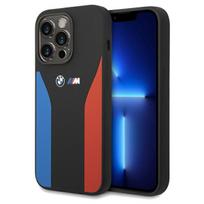 BMW BMHCP15X22SCSK iPhone 15 Pro Max 6.7" black/black Silicone Blue  AND  Red Stripes M Collection