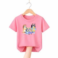 Bluey Cute Theme Kids Cotton T Shirt Soft Casual Outfit 110