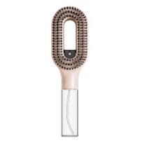 2-In-1 Misting Hair Brush with Built-In Water Spray Curly Wavy Straight Hair Detangling Wet Dry Hairbrush Travel Friendly Anti-Frizz Hair Comb
