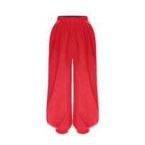 Unisex kovos menų Kung Fu uniforma Tai Chi Wing Chun apranga Elastingas juosmuo Vienspalvės kelnės 5-6 Years raudona