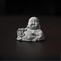 Cute Maitreya Buddha Ornament Home Green Sand Stone Tea Pet Desktop Bathtub Landscape Decoration Tea Ceremony Accessories