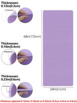 Foldable Yoga Mat Purple Eco Friendly EVA Folding Travel Fitness Exercise Mat 3/4/6mm Thicknesses for Yoga Floor Workouts 3mm violetinė