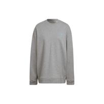 adidas by Stella McCartney Women's Oversized Organic Cotton Crewneck Sweatshirt Medium Grey Heather HA8963 XS
