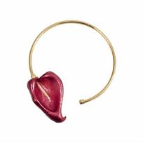 Fashion Bohemian 3D Flower Metal Choker Gold Leaf Geometric Circular Collar Charm Minimalist Gold Jewelry Girls 35cm