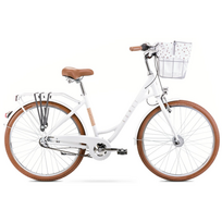 Romet Bicycle Pop Art Classic 26, white + front basket