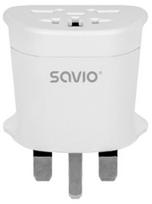Savio Travel adapter, Global socket – UK plug, 10A
