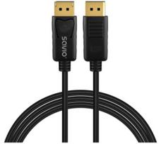 Savio DisplayPort 1.4 cable, 1080P/240Hz, 8K/60Hz, 3m
