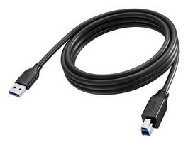 Vision TC 3MUSB3.0/BL USB cable, USB 2.0, 3 m, USB A, USB B, 5Gbit/s, Black