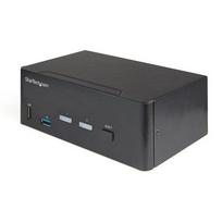 StarTech.com 2-Port Dual Monitor HDMI KVM Switch - 4K 60Hz Ultra HD HDR - Desktop 4K HDMI 2.0 KVM Switch with 2-Port USB 3.0 Hub (5Gbps)  AND  4x USB 2.0 HID, Audio - Hotkey Switching - TAA