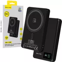 Blavec BJ-03 Slim Power Bank | 10,000 mAh | 22.5W | USB-C, MagSafe, Wireless | black