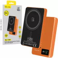Blavec BJ-03 Slim Power Bank | 10,000 mAh | 22.5W | USB-C, MagSafe, Wireless | orange
