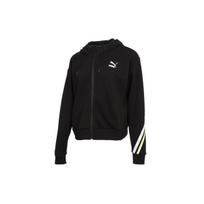 Puma Sportinė laisvalaikio megzta megztinė striukė su gobtuvu Moteriška striukė juoda 531077-01 XS black
