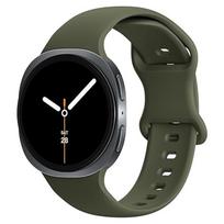 Dirželis Samsung Galaxy laikrodžiui 8 dirželis 44mm 40mm Pakeičiamas riešo sportinis silikoninis apyrankė Correa Galaxy watch8 8 classic 46mm Galaxy watch 8 44mm tamsiai žalia spalva