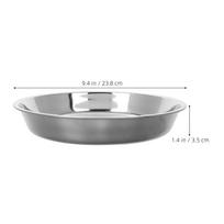 Round Stainless Steel Korean Bbq Grill Pan Charcoal Pan Ash Catcher Large Capacity Portable Foldable for Outdoor Grilling sidabras