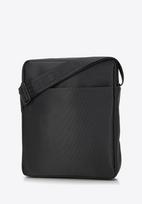Wittchen Men's Fabric Messenger Bag With Piping, Graphite Polyester