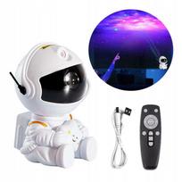 Astronautas Kosminė Ūkas Žvaigždžių Projektorius Su Nuotolinio Valdymo Pultu LED USB Projektorius Vaikams
