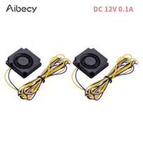 Aibecy 2 vnt ventiliatoriaus ventiliatorius be šepetėlių aušinimo ventiliatorius 40 * 40 * 10 mm DC 24 V Suderinamas su Ender3Ender3 Pro DC 12V 0.1A juoda