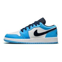 Air Jordan 1 Low GS UNC Vaikams Sportbačiai Balti University-Blue Obsidian 553560-144 36 blue