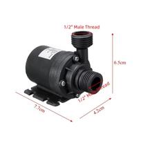 DC 12V 24V Aukšto Slėgio Itin Galinga Vandens Siurblys 1/2  Išorinis Sriegis Mažas Triukšmas 800L/H Akvariumo Siurblys 8/10/12/16mm Jungtis 1vnt 12V