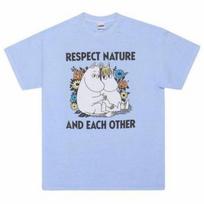 MOOMIN Unisex Suaugusiųjų T-shirt „Gerbk gamtą“ S juoda
