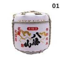 Japoniško stiliaus restorano dekoratyvinis vyno statinė sake suši parduotuvės pub baro vitrinos putplasčio statinė sakura vyno rūsio dekoracijos ornamentai 16x18cm