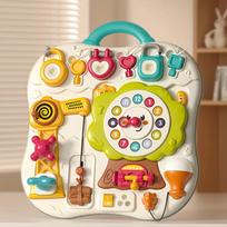 Baby Toddler Early Educational Activity Mat, Busy Board with Cause & Effect Learning, Fine Motor Skills Development for Ages 0-3