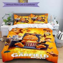3pcs Garfield & Friends Printed Quilt Set Soft and Comfortable Quilt Cover for Bedroom Set .H036 135x200cm
