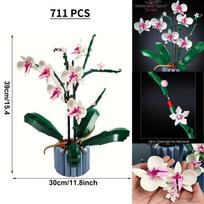 Orchidėjos puokštė Gėlių vazone Statybinių kaladėlių rinkiniai 10311 Suderinama su Lego dalelėmis Tinka Kalėdinėms dovanoms