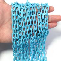 10pcs 50cm Colorful Acrylic Link Chains Extension Chains For Jewelry Making DIY Necklace Bracelet Keychain Bag Chain Accessories ežero mėlyna spalva