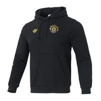 adidas Manchester United Originals Grafinis džemperis su gobtuvu Juodas Auksas Vyriškas JM5565 M