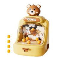 Cartoon Animal Basketball Shoot Game with Score Display Mini Basketball Shoot Arcade Machine Tabletop Dinosaur Bear Basketball Hoop Toy B Bear